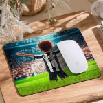 Mousepad για Παιδιά με Σχέδιο Ασπρόμαυρο Ποδοσφαιριστή