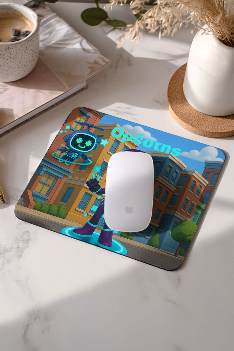 Παιδικό Mousepad για Αγόρι με Σούπερ Ήρωα και Όνομα