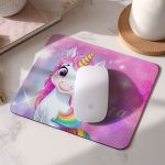 Mousepad για Κορίτσι με Εκτύπωση και Σχέδιο Μονόκερο