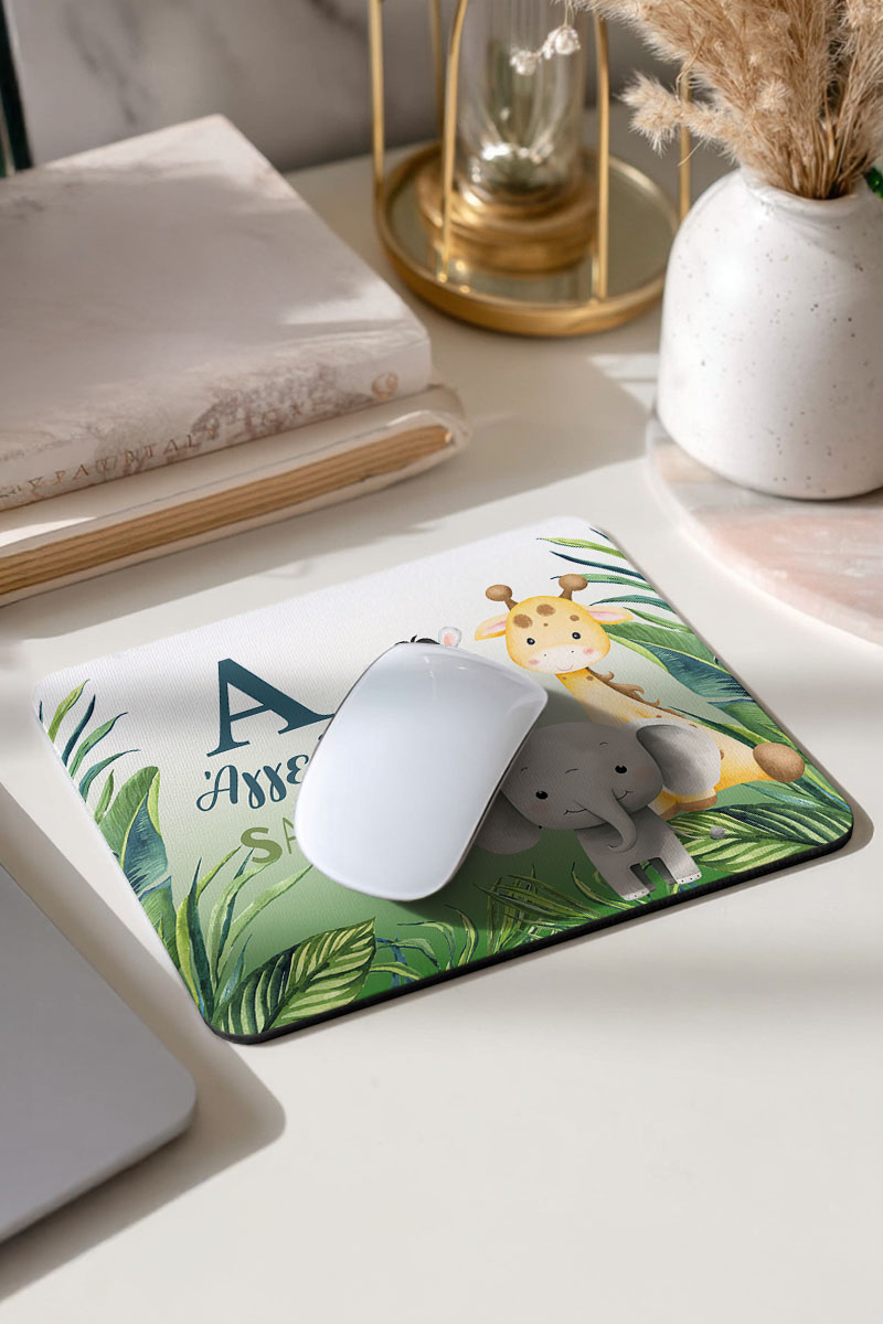 Mousepad Παιδικό Προσωποποιημένο με Ζώα της Ζούγκλας