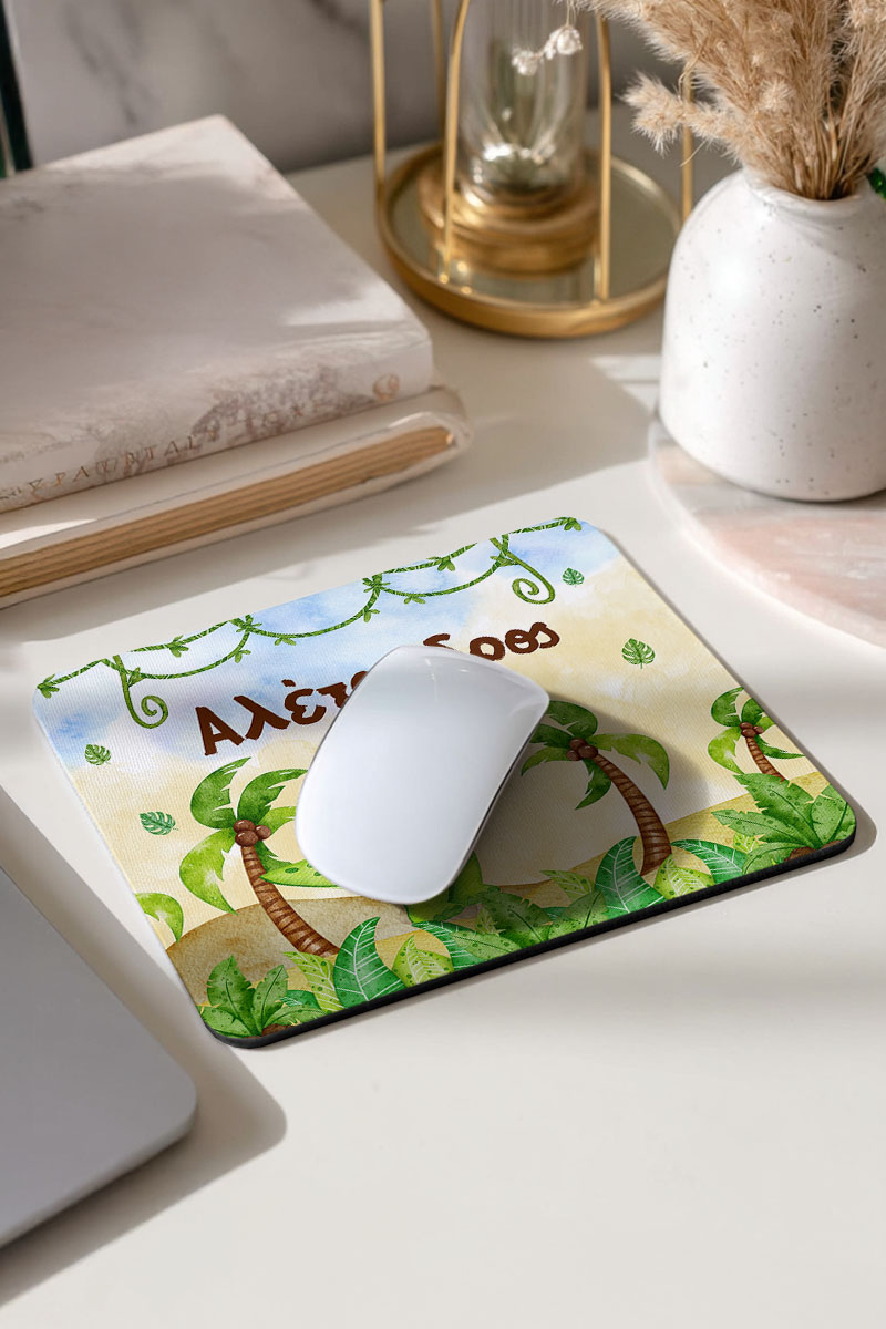 Mousepad Παιδικό για Αγόρι με Δεινόσαυρο και Όνομα