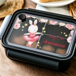 Παιδικό Δοχείο Φαγητού Μαύρο - Lunch Box με Χωρίσματα