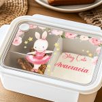 Παιδικό Δοχείο Φαγητού Λευκό - Lunch Box με Χωρίσματα
