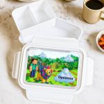 Προσωποποιημένο Λευκό Δοχείο Φαγητού με Video Game