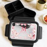 Παιδικό Δοχείο Φαγητού Μαύρο – Lunch Box με Πεταλούδες