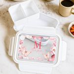 Παιδικό Δοχείο Φαγητού Λευκό – Lunch Box με Πεταλούδες