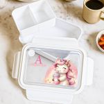 Παιδικό Δοχείο Φαγητού Λευκό – Lunch Box με Μονόκερο