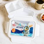 Παιδικό Δοχείο Φαγητού Λευκό – Lunch Box με Αστροναύτη