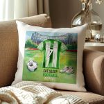 Μαξιλάρι Προσωποποιημένο με Όνομα και Πράσινη Φανέλα