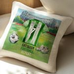 Μαξιλάρι Προσωποποιημένο με Όνομα και Πράσινη Φανέλα