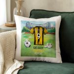 Μαξιλάρι Προσωποποιημένο με Όνομα και Κιτρινόμαυρη Φανέλα