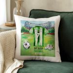 Μαξιλάρι Προσωποποιημένο με Όνομα και Πράσινη Φανέλα