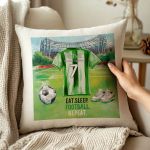 Μαξιλάρι Προσωποποιημένο με Όνομα και Πράσινη Φανέλα