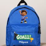Σχολική Τσάντα Πλάτης Νηπιαγωγείου Μπλε με Ποδοσφαιριστή