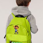 Σχολική Τσάντα Πλάτης Νηπιαγωγείου Λαχανί με Ποδοσφαιριστή