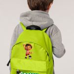 Σχολική Τσάντα Πλάτης Νηπιαγωγείου Λαχανί με Ποδοσφαιριστή