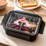 Παιδικό Δοχείο Φαγητού Μαύρο – Lunch Box με Μπαλαρίνα