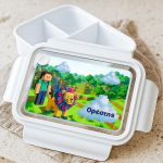 Προσωποποιημένο Λευκό Δοχείο Φαγητού με Video Game