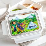 Προσωποποιημένο Λευκό Δοχείο Φαγητού με Video Game