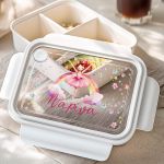 Παιδικό Δοχείο Φαγητού Λευκό – Lunch Box με Μπαλαρίνα