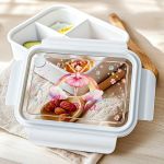 Παιδικό Δοχείο Φαγητού Λευκό – Lunch Box με Μπαλαρίνα
