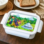 Προσωποποιημένο Λευκό Δοχείο Φαγητού με Video Game