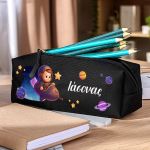 Σχολική Κασετίνα Προσωποποιημένη Μαύρη με Διάστημα