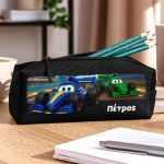 Προσωποποιημένη Σχολική Κασετίνα Μαύρη με Φόρμουλα 1