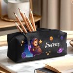 Σχολική Κασετίνα Προσωποποιημένη Μαύρη με Διάστημα