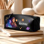 Σχολική Κασετίνα Προσωποποιημένη Μαύρη με Διάστημα