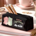 Προσωποποιημένη Σχολική Κασετίνα Μαύρη με Σχέδιο Squishees