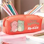 Προσωποποιημένη Σχολική Κασετίνα Κοραλί με Σχέδιο Squishees