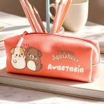 Σχολική Κασετίνα Κοραλί με Όνομα & Σχέδιο Σκυλάκια