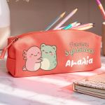 Προσωποποιημένη Σχολική Κασετίνα Κοραλί με Σχέδιο Squishees