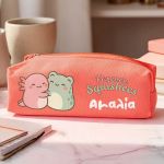Προσωποποιημένη Σχολική Κασετίνα Κοραλί με Σχέδιο Squishees