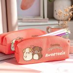 Σχολική Κασετίνα Κοραλί με Όνομα & Σχέδιο Σκυλάκια