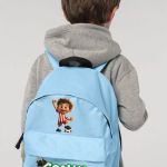 Σχολική Τσάντα Πλάτης Νηπιαγωγείου Γαλάζια με Ποδοσφαιριστή