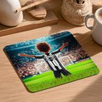 Mousepad για Παιδιά με Σχέδιο Ασπρόμαυρο Ποδοσφαιριστή