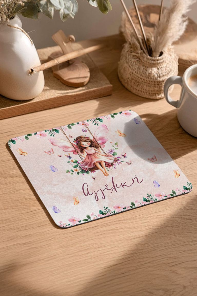 Mousepad Παιδικό για Κορίτσι και Σχέδιο Νεράιδα & Πεταλούδες