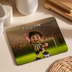 Προσωποποιημένο Mousepad για Αγόρι με Κιτρινόμαυρο Παίχτη