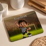 Προσωποποιημένο Mousepad για Αγόρι με Ασπρόμαυρο Παίχτη