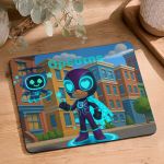 Παιδικό Mousepad για Αγόρι με Σούπερ Ήρωα και Όνομα