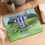 Mousepad Παιδικό για Αγόρι με Σχέδιο Γαλανόλευκη Φανέλα