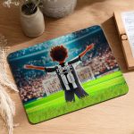 Mousepad για Παιδιά με Σχέδιο Ασπρόμαυρο Ποδοσφαιριστή