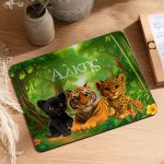 Παιδικό Mousepad για Αγόρι με Όνομα και Σχέδιο Τίγρεις