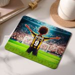 Mousepad για Παιδιά με Σχέδιο Κιτρινόμαυρο Ποδοσφαιριστή