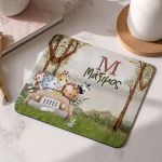 Mousepad Παιδικό για Αγόρι με Σχέδιο Ζώα σε Αυτοκίνητο