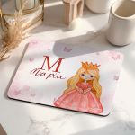 Mousepad Παιδικό για Κορίτσι με Όνομα και Σχέδιο Πριγκίπισσα