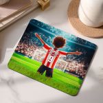 Mousepad για Παιδιά με Σχέδιο Ερυθρόλευκo Ποδοσφαιριστή