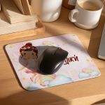 Mousepad Παιδικό για Κορίτσι με Όνομα και Σχέδιο Νεράιδα